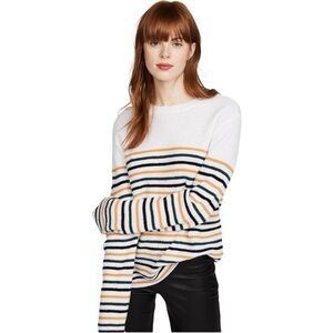 A.L.C. MERYL STRIPED WOOL BLEND SWEATER